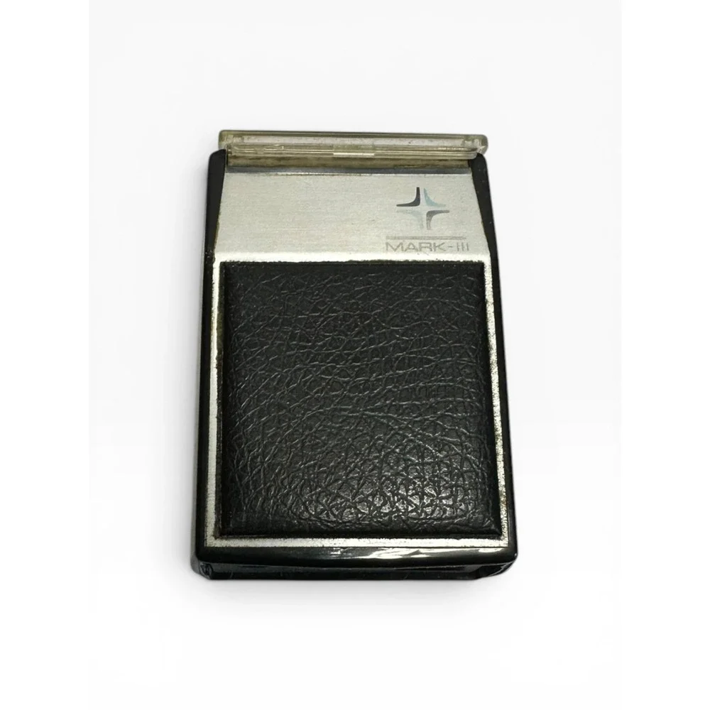 Remington Mark-III Electric Shaver Mens Black Silver Vintage‎ Corded Shaver Case